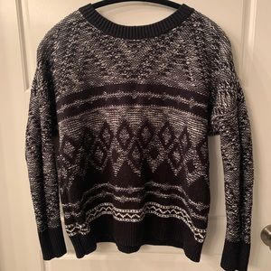 Lucky Brand Sweater. Color blocking & bow on back